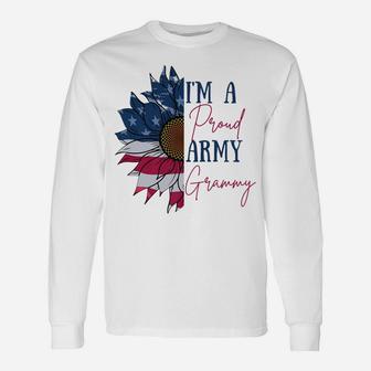I'm A Proud Army Grammy - Military Family Unisex Long Sleeve | Crazezy DE
