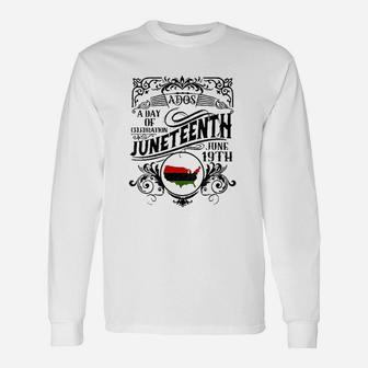 Juneteenth Celebrate Freedom Long Sleeve T-Shirt - Thegiftio UK