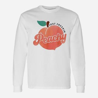 Just Freakin Peach Hippie Summer Unisex Long Sleeve | Crazezy