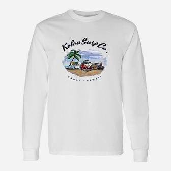 Koloa Surf Beach Cars Long Sleeve T-Shirt - Thegiftio UK
