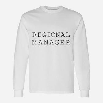 L Regional Manager Unisex Long Sleeve | Crazezy