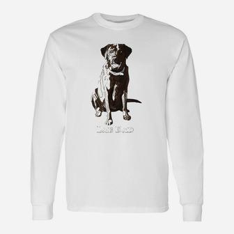 Lab Dad Chocolate Dog Lover Unisex Long Sleeve | Crazezy