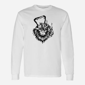 Leprechaun Sasquatch Bigfoot Tee St Patricks Day Long Sleeve T-Shirt - Thegiftio UK