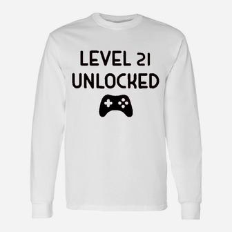 Level 21 Unlocked Unisex Long Sleeve | Crazezy