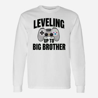 Leveling Up To Big Brother Unisex Long Sleeve | Crazezy