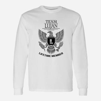 Lifetime Member Of Team Lujan Family Lujan Surname Unisex Long Sleeve | Crazezy AU