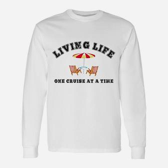 Living Life One Cruise Ship Accessories Cruise Boat Long Sleeve T-Shirt - Thegiftio UK