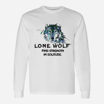 Lone Wolf Unisex Long Sleeve | Crazezy AU