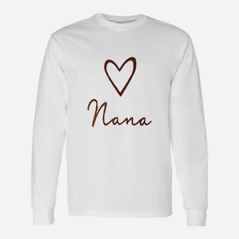 Love Nana Heart Unisex Long Sleeve | Crazezy CA