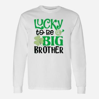 Lucky To Be A Brother St Patrick's Day Long Sleeve T-Shirt - Thegiftio UK