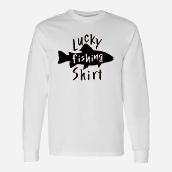 Lucky Fishing Fish Youth Unisex Long Sleeve | Crazezy