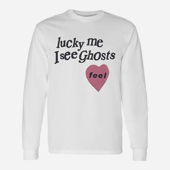 Lucky Me I See Ghosts Long Sleeve T-Shirt - Thegiftio UK
