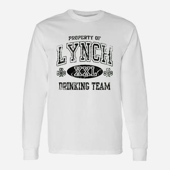 Lynch Irish Drinking Team Green Family Surname Unisex Long Sleeve | Crazezy UK