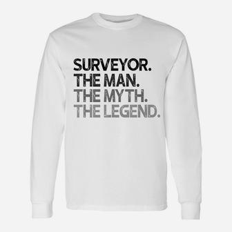 Man Myth The Legend Long Sleeve T-Shirt - Thegiftio UK