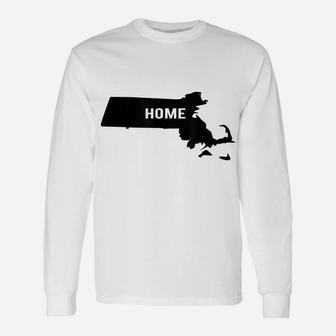 Massachusetts Is Home Boston Berkshires Cape Cod Love Gift Unisex Long Sleeve | Crazezy CA