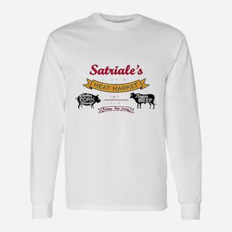 Meat Market Funny Meat Pork Store Satriales Lover Gift Unisex Long Sleeve | Crazezy CA