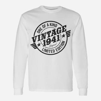 Mens 80 Year Old Car Lover Vintage Classic Car 1941 80Th Birthday Unisex Long Sleeve | Crazezy CA