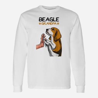 Mens Beagle Grandpa Dog Dad Unisex Long Sleeve | Crazezy UK