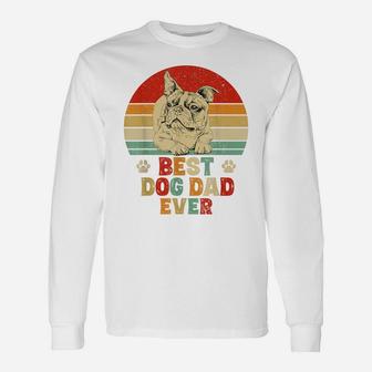 Mens Best Dog Dad Ever Daddy Boston Terrier Dog Lover Owner Unisex Long Sleeve | Crazezy CA