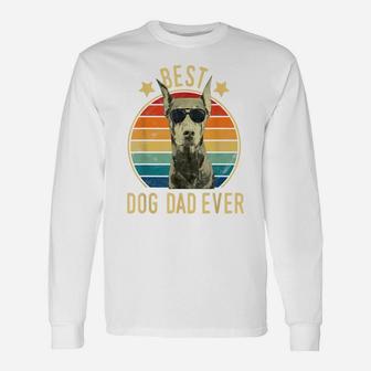 Mens Best Dog Dad Ever Doberman Pinscher Father's Day Gift Unisex Long Sleeve | Crazezy