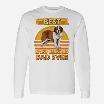 Mens Boys Best Saint Bernard Dad Ever Dog Owner St Bernards Unisex Long Sleeve | Crazezy