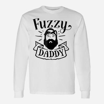 Mens Fuzzy Daddy Funny Shirt For Hipster Beard Father Dad Unisex Long Sleeve | Crazezy