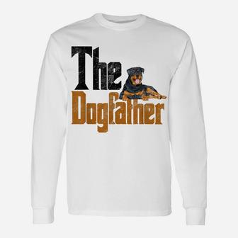 Mens Rottweiler Dog Dad Dogfather Dogs Daddy Father Rottie Unisex Long Sleeve | Crazezy DE