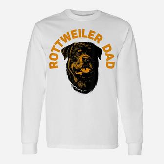 Mens Rottweiler Rottie Dad Daddy Father Funny Unisex Long Sleeve | Crazezy CA