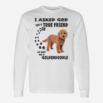 Mini Goldendoodle Quote Mom, Doodle Dad Art Cute Groodle Dog Unisex Long Sleeve | Crazezy