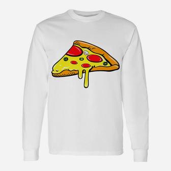 Mother Father Son Daughter Pizza Slice Matching Unisex Long Sleeve | Crazezy DE
