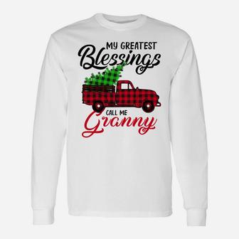My Greatest Blessings Call Me Granny Xmas Gifts Christmas Unisex Long Sleeve | Crazezy DE