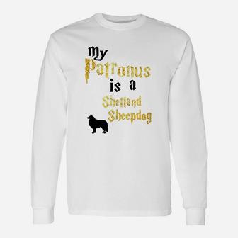 My Patronus Is A Shetland Sheepdog Unisex Long Sleeve | Crazezy CA