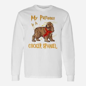 My Patronus Is An English Cocker Spaniel T Shirt Unisex Long Sleeve | Crazezy CA