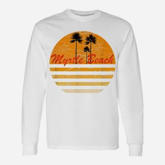 Myrtle Beach Vintage Retro 70S Throwback Surf Tee Unisex Long Sleeve | Crazezy AU