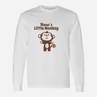 Nanas Little Monkey Unisex Long Sleeve | Crazezy AU