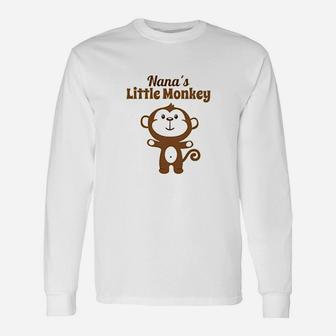 Nanas Little Monkey Unisex Long Sleeve | Crazezy UK