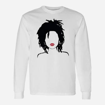 Natural Hair Locs And Lipstick Unisex Long Sleeve | Crazezy AU
