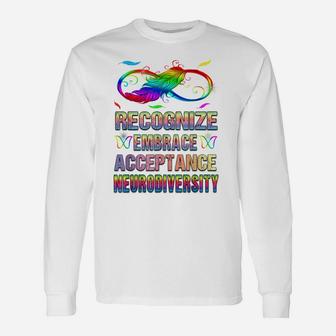 Neurodiversity Adhd Autism Recognise Acceptance Iep Teacher Unisex Long Sleeve | Crazezy CA