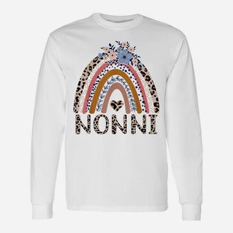 Nonni Life Funny Boho Rainbow Family Matching Unisex Long Sleeve | Crazezy CA