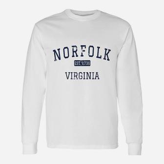 Norfolk Virginia Est Unisex Long Sleeve | Crazezy DE
