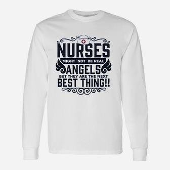 Nurse Lover Not Real But Next Best Thing Frontline Medical Collection Unisex Long Sleeve | Crazezy