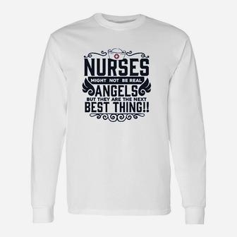Nurse Lover Not Real But Next Best Thing Frontline Medical Collection Unisex Long Sleeve | Crazezy CA