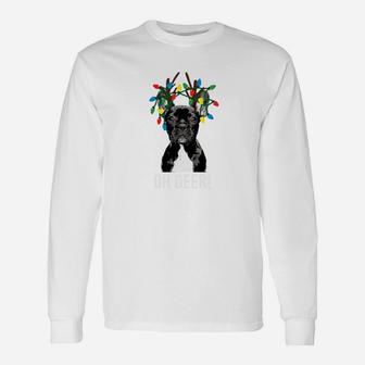 Oh Deer French Bulldog Shirt Funny Xmas Sweatshirt Unisex Long Sleeve | Crazezy