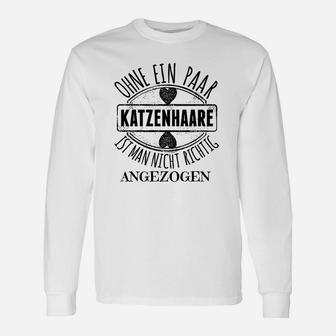 Ohne Ein Paar Katzenhaare Langarmshirts - Seseable