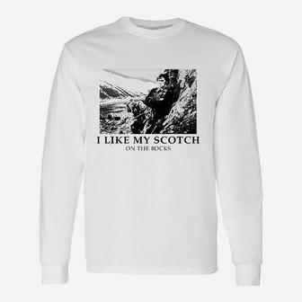 Outlander I Like My Scotch On The Rocks Unisex Long Sleeve | Crazezy UK