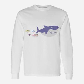 Papa Shark Doo Doo Christmas Gift Matching Family Pjs & Unisex Long Sleeve | Crazezy