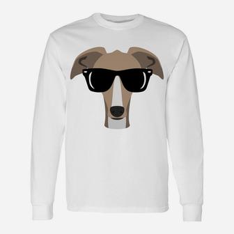 Paws Up Greyhound Dog Mom Dad In Sunglasses Sweatshirt Unisex Long Sleeve | Crazezy AU