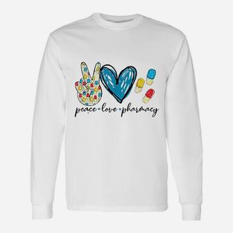 Peace Love Funny Unisex Long Sleeve | Crazezy AU