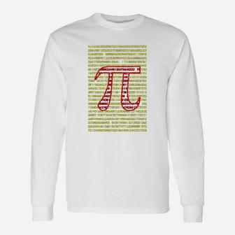 Pi Symbol Number Long Sleeve T-Shirt - Thegiftio UK