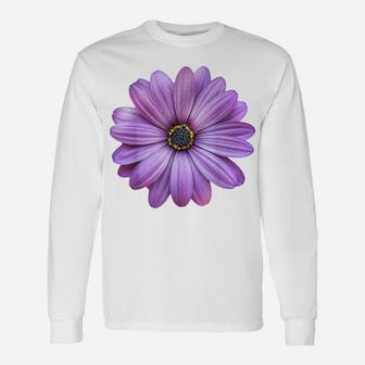 Pink Purple Flower Daisy Floral Design For Women Men - Daisy Unisex Long Sleeve | Crazezy UK